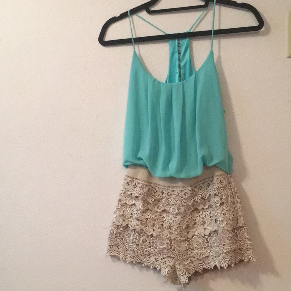 Turquoise romper